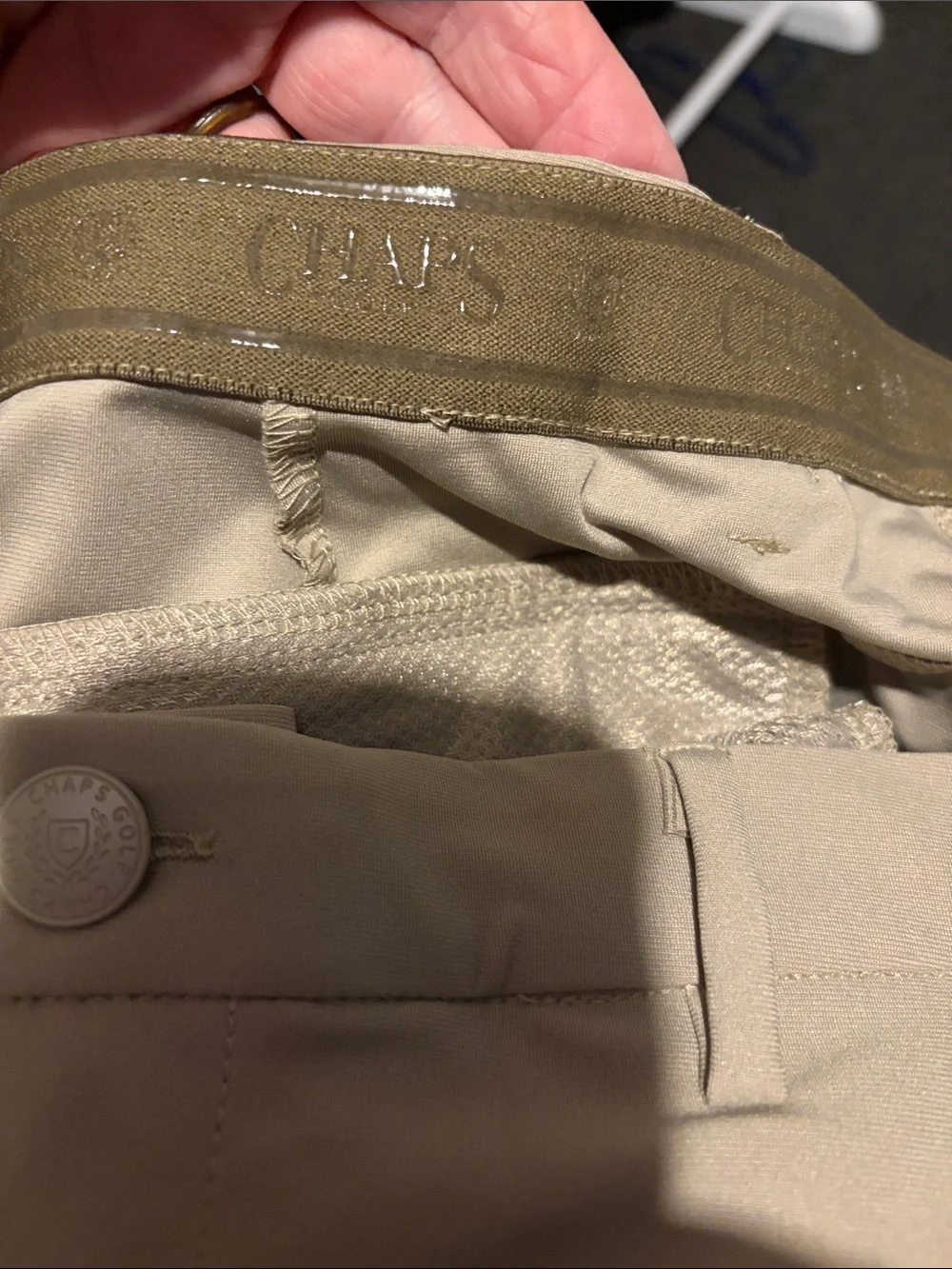 Chaps Men’s Hybrid Shorts - Beige/Tan - Picture 8 of 8